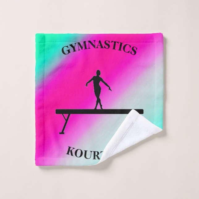 Gimnasia Equilibrio Beam Mint y Fuchsia (Toallita)
