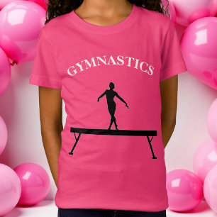 Gimnasia Equilibrio Viga con camiseta de Chicas de