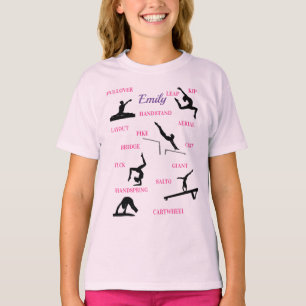 Gimnasia Habilidades Tipografía Camiseta
