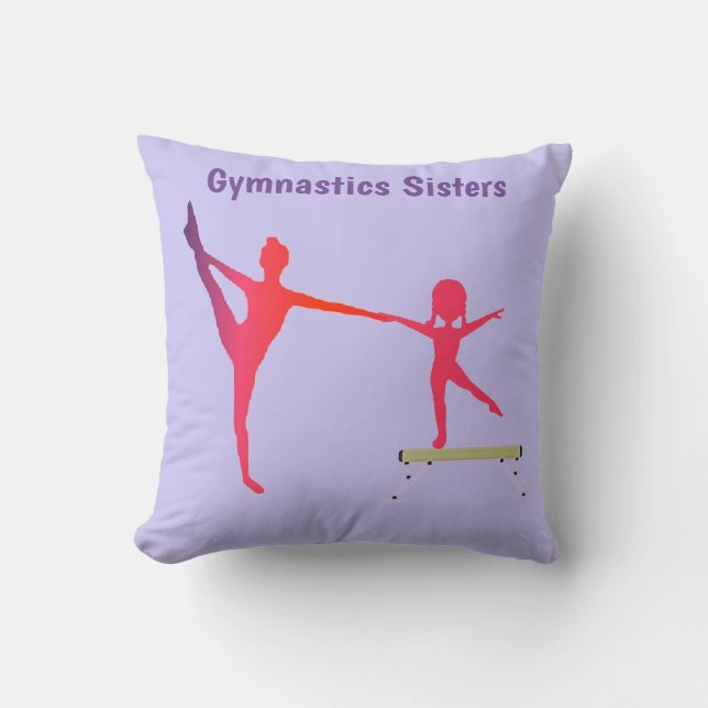 Gimnasia Hermanas Cojín decorativo Lilac (Anverso)