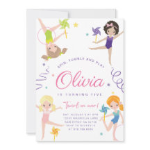 Gimnasia Invitación a la fiesta de cumpleaños ・ To