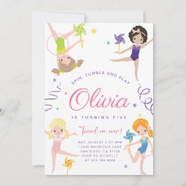 Gimnasia Invitación a la fiesta de cumpleaños ・ To