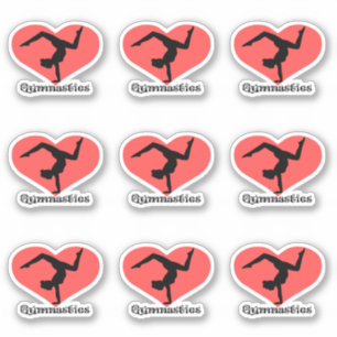 Gimnasia Pegatinas del corazón