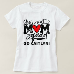 Gimnasia personalizada Mamá Escuadrón camiseta