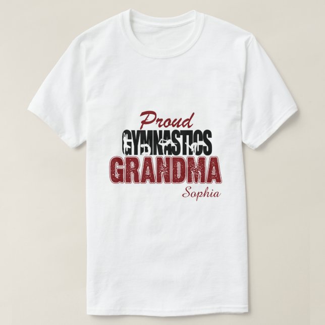 Gimnasia Personalizado RD Camisa Abuela, Diamante  (Diseño del anverso)