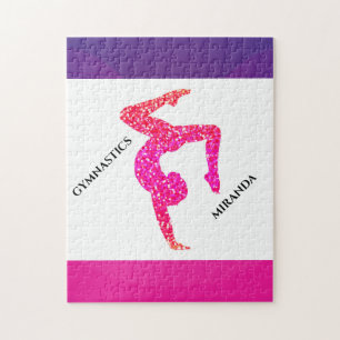 Gimnasia puzzle para chica personalizado.