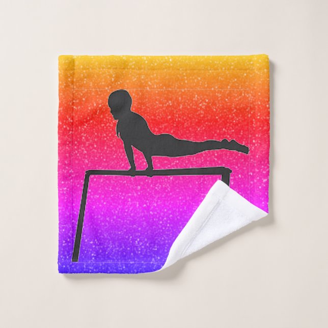 Gimnasia Ropa de arcoiris Toalla de tela de lavado (Toallita)