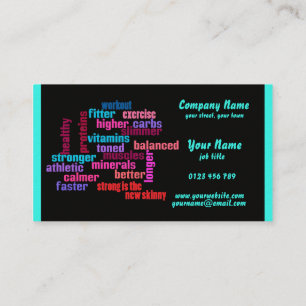 gimnasio, club de deportes o tarjeta de visita del