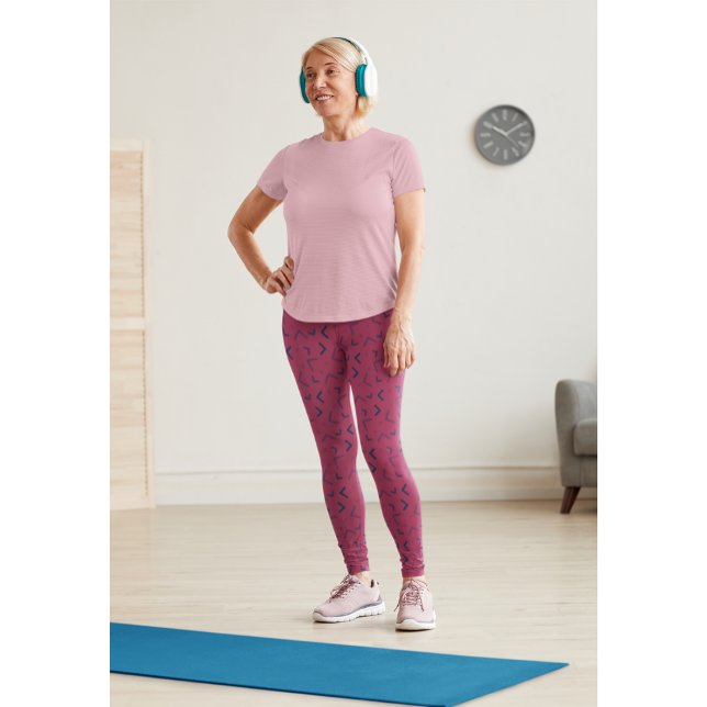 Gimnasio de color de vino tinto Pants Leggings (Subido por el creador)