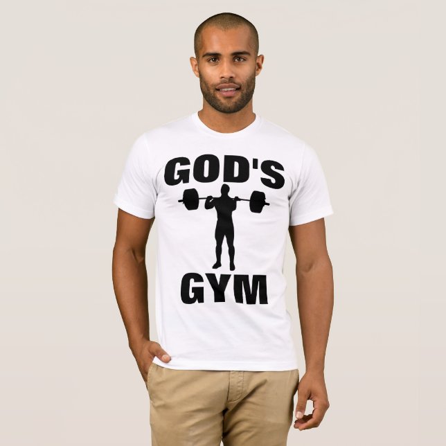 GIMNASIO DE DIOS, camisetas cristianas (Anverso completo)