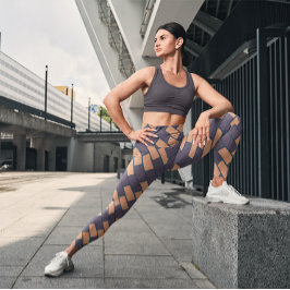 Gimnasio de ladrillo marrón lindo Leggings de yoga