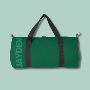 Gimnasio de nombre negrita   Bolsa de Duffle Monog
