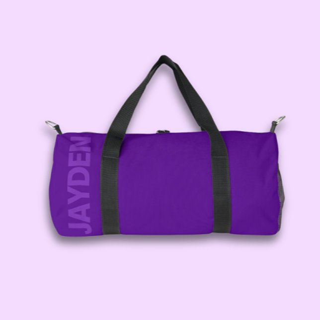 Gimnasio de nombre negrita | Bolsa de Duffle Monog (Monochrome Colorful Gym Workout Bags)