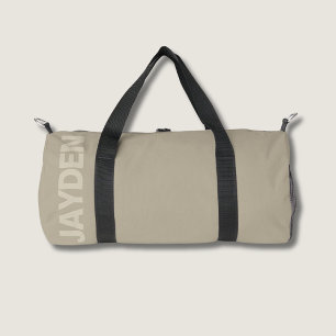 Gimnasio de nombre negrita Bolsa de Duffle Monog
