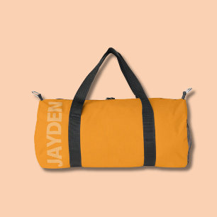 Gimnasio de nombre negrita Bolsa de Duffle Monog