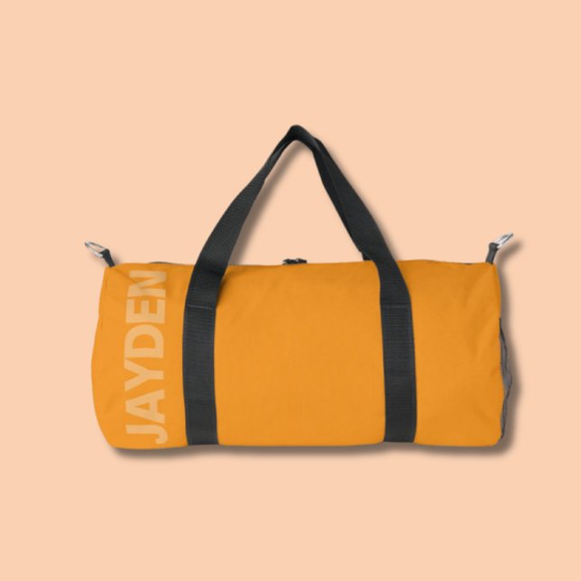 Gimnasio de nombre negrita | Bolsa de Duffle Monog (Monochrome Colorful Gym Workout Bags)