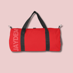 Gimnasio de nombre negrita   Bolsa de Duffle Monog