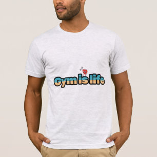 Gimnasio es la camiseta de la vida para los amante