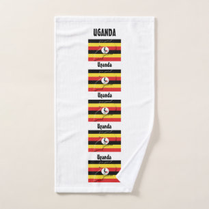 Gimnasio fotográfico de la BANDERA de UGANDA Perso
