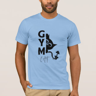 Gimnasio Gato Camiseta – Diseño Divertido de Fitne