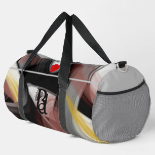 Gimnasio Gris Grande Tendencia Bolsa Duffel Resume