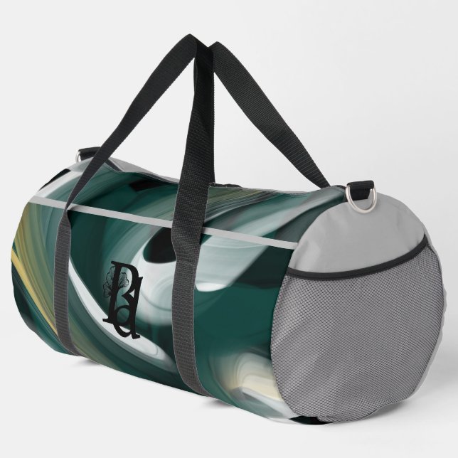 Gimnasio Gris Grande Tendencia Bolsa Duffel Resume (Esquina derecha)