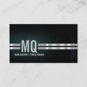 Gimnasio Monograma tarjeta de visita