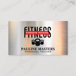 Gimnasio   Tarjeta de cita con pincel metálico
