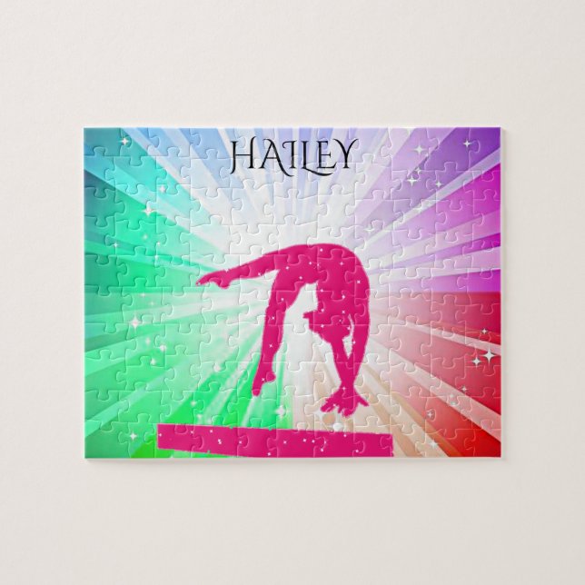 GIMNAST SHIMMERING LIGHTS PUZZLE PERSONALIZADO! (Horizontal)