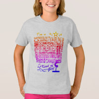 Gimnasta, camiseta de talentos de gimnasia