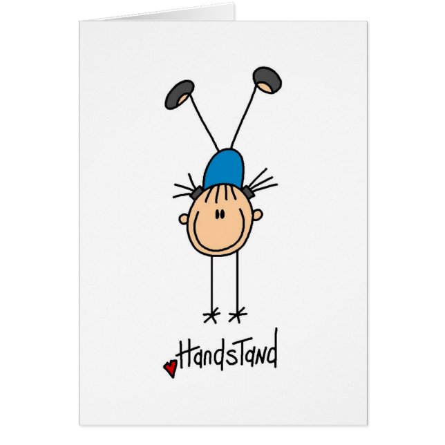 Gimnasta que hace Handstand (Frente)