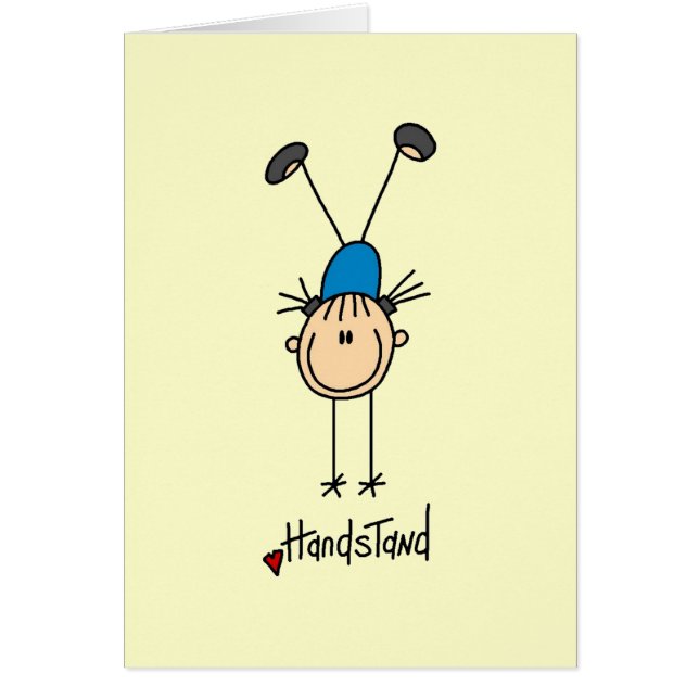 Gimnasta que hace Handstands (Frente)