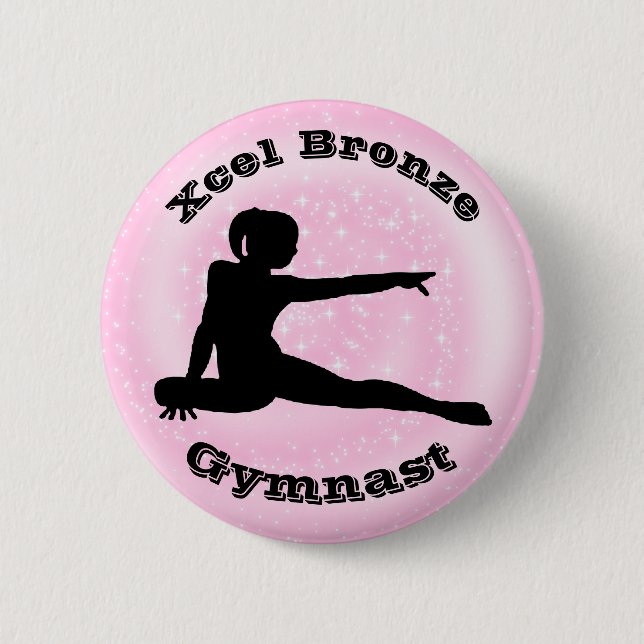 Gimnasta Xcel Bronze - botón Gimnasia Chica (Anverso)