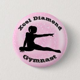 Gimnasta Xcel Diamond - botón Gimnasia de Chicas