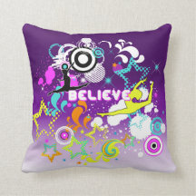 Gimnástico, danza, almohada del diseño gráfico de