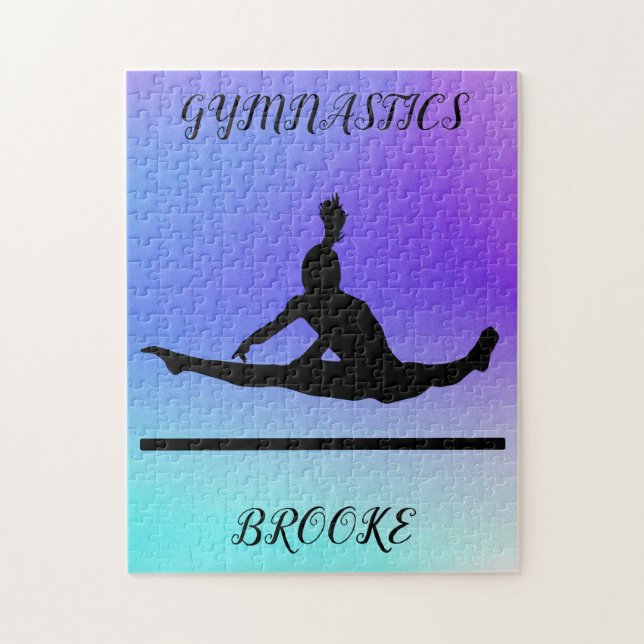GIMNASTICS PUZZLE con nombre de gimnasta y persona (Vertical)