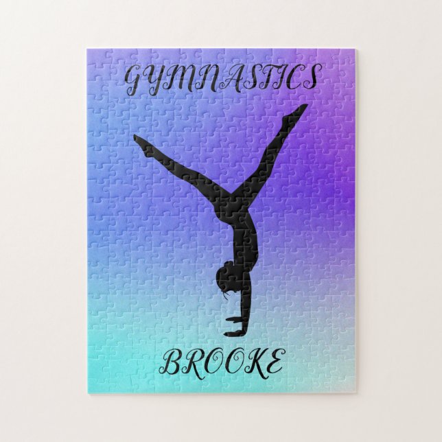 GIMNASTICS PUZZLE con nombre de gimnasta y persona (Vertical)