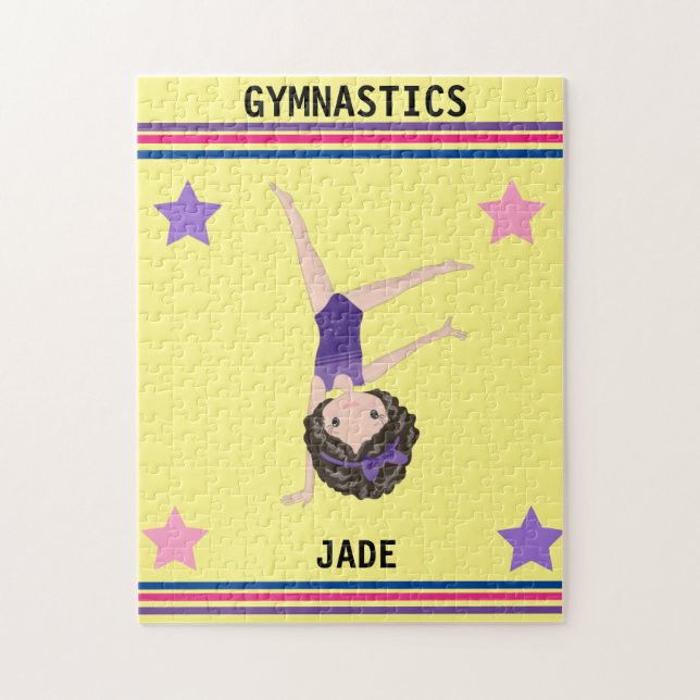 GIMNASTICS PUZZLE PARA CHICAS PERSONALIZADOS. (Vertical)