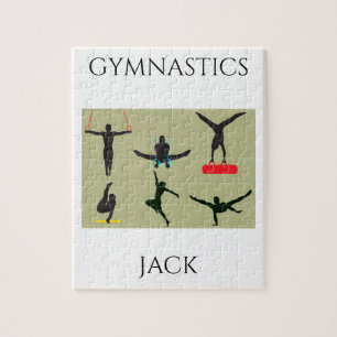 "GIMNASTICS puzzle para chicos con nombre personal
