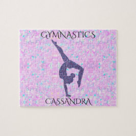 GIMNASTICS rompecabezas pastel con nombre personal