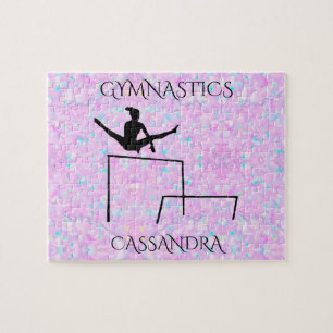GIMNASTICS rompecabezas pastel con nombre personal