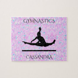 GIMNASTICS rompecabezas pastel con nombre personal