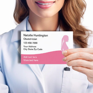 Ginecólogo Obstetrista Tarjetas de Negocio Moderna