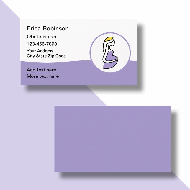 Ginecólogo Obstetrista Tarjetas de Negocio Moderna (Subido por el creador)