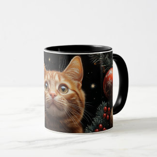 Ginger Cat Amantes de los Navidades regalan jarra 