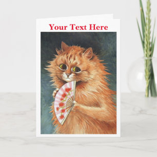 Ginger Cat - Tarjeta de agradecimiento de Louis Wa