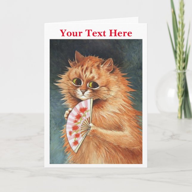 Ginger Cat - Tarjeta de agradecimiento de Louis Wa (Anverso)