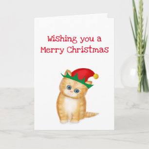 Ginger kitten deseándote una feliz tarjeta de Navi