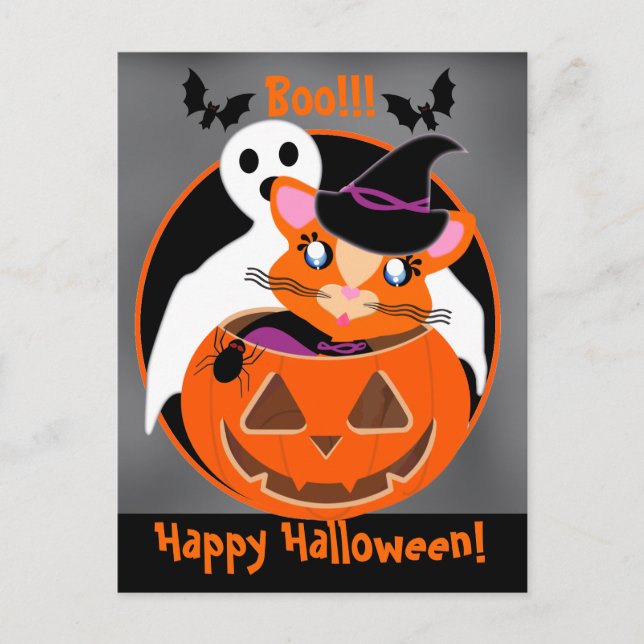 ¡Ginger Toon Kitty Boo! Círculos postal (Anverso)