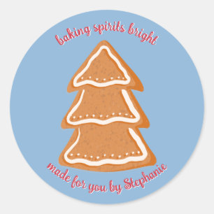 Gingerbread Cookies Classic Round Pegatina